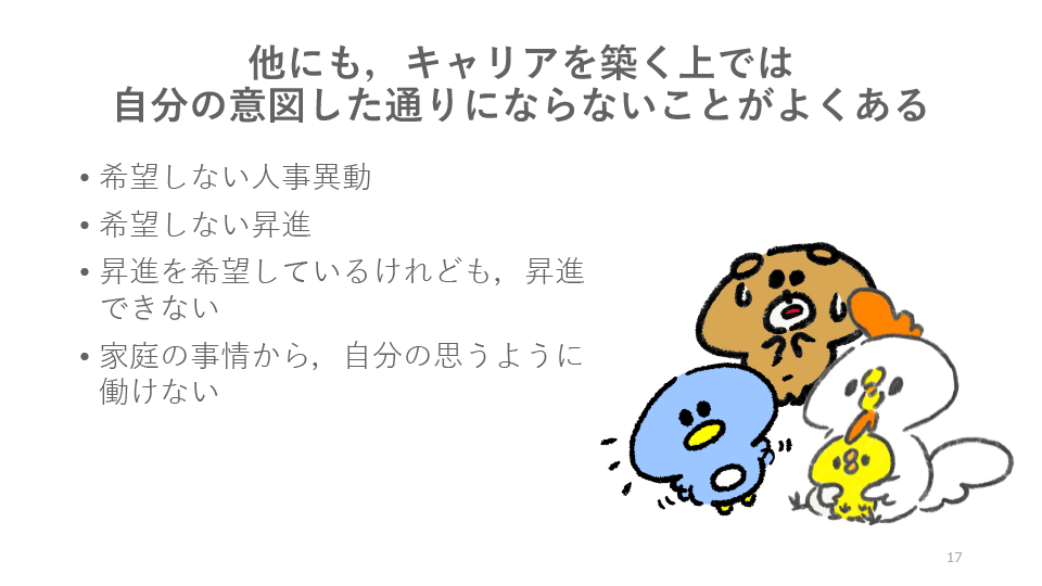 キャリア上の困難