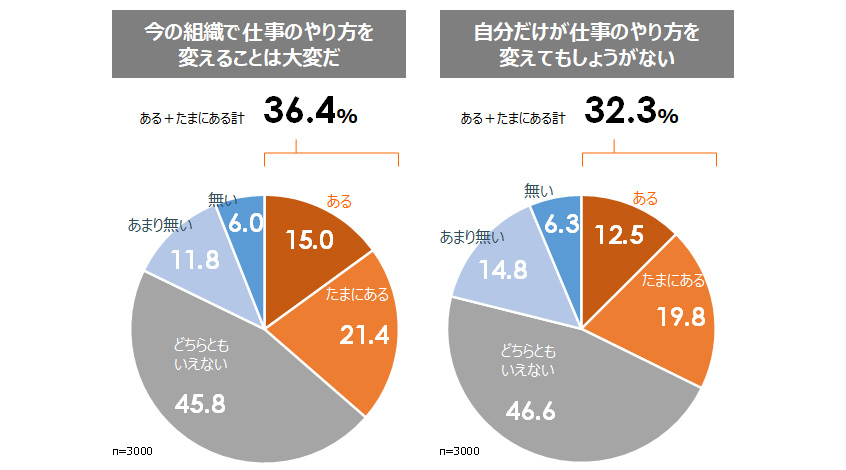 図１：変化抑制意識の実態（抜粋）
