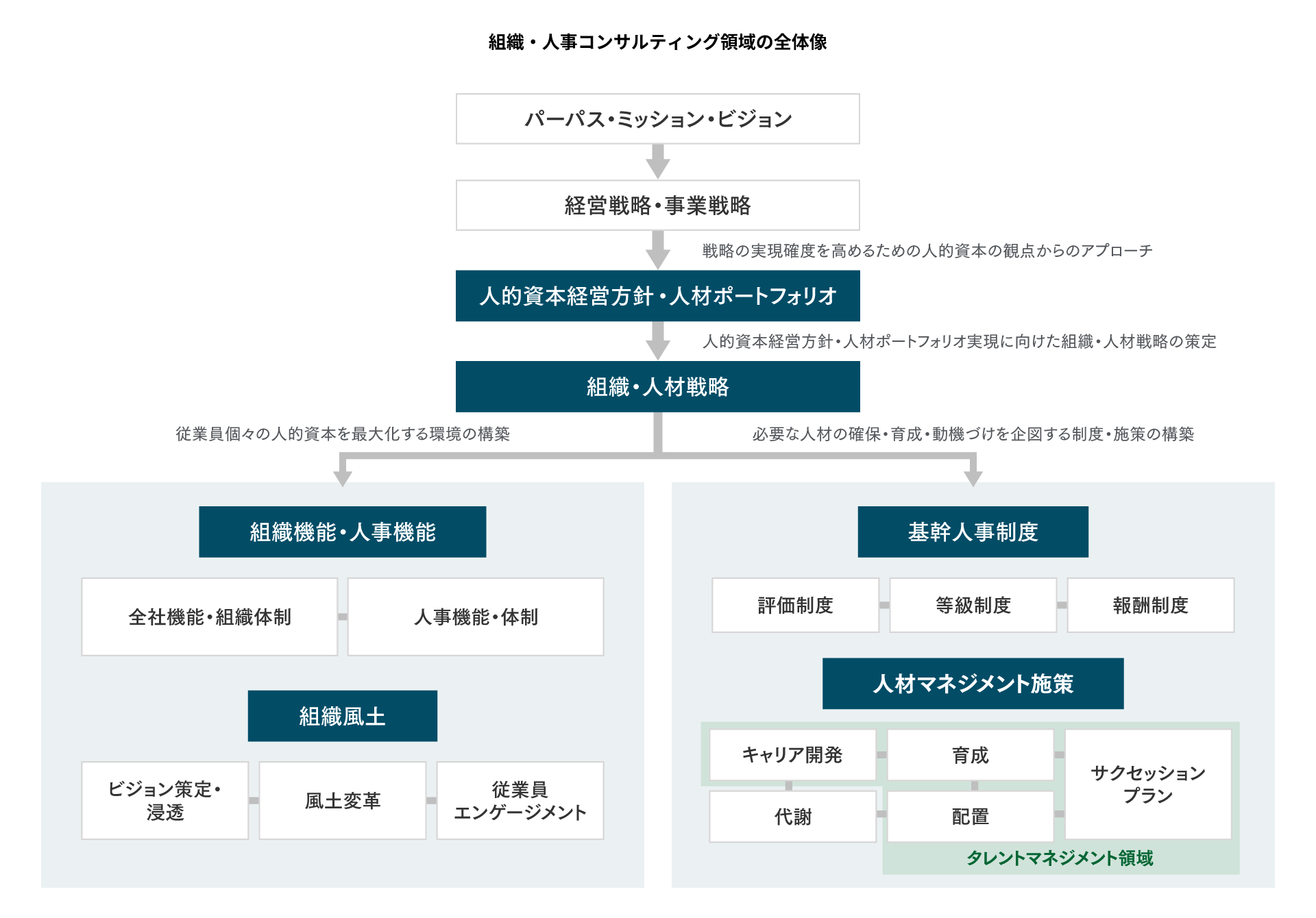 組織・人事コンサルティング領域の全体像